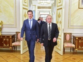 استقبال الرئيس الروسي للرئيس الأسد  في موسكو 