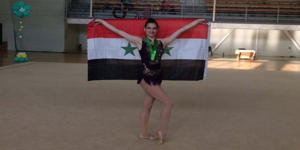 السورية ليلى درويش تفوز بالمرتبة الثالثة في الجمباز‎ 