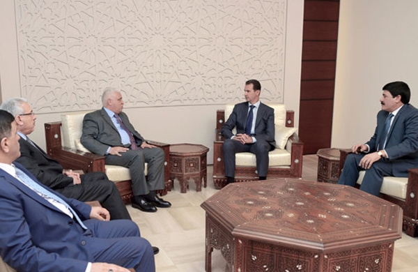 الرئيس الأسد يتسلم رسالة من رئيس الوزراء العراقي تتعلق بالتعاون بين البلدين