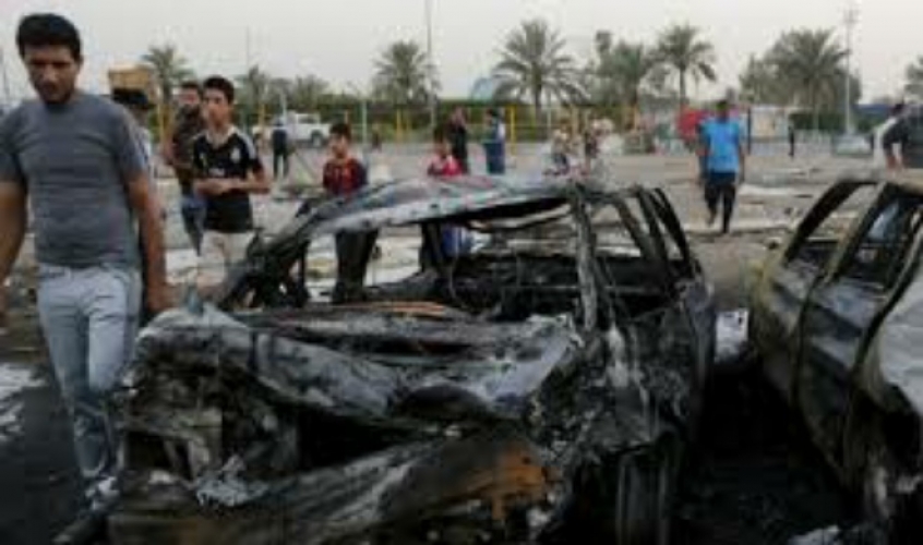 مقتل 10 أشخاص على الأقل بتفجير انتحاري شمالي بغداد   
