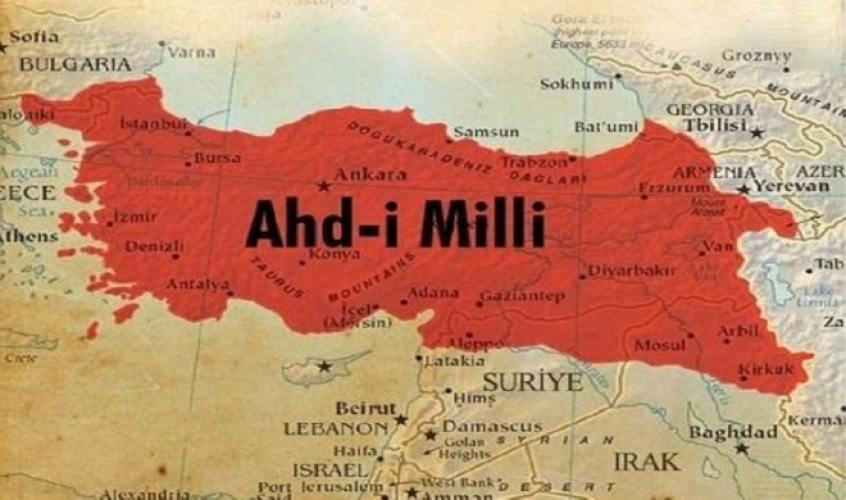 خريطة تترجم النوايا التركية تضم اجزاء من العراق وسوريا؟!