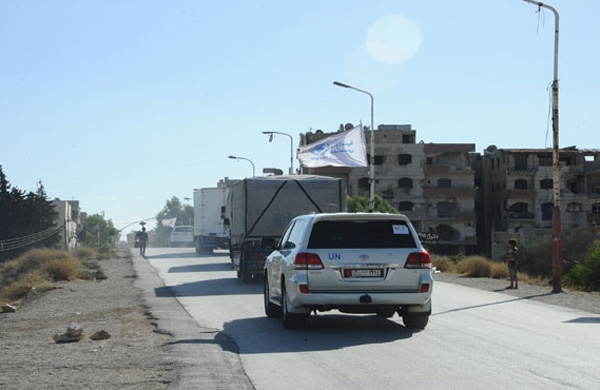 تسوية أوضاع ألفي مسلح ودخول قافلة مساعدات إلى المعضمية بريف دمشق