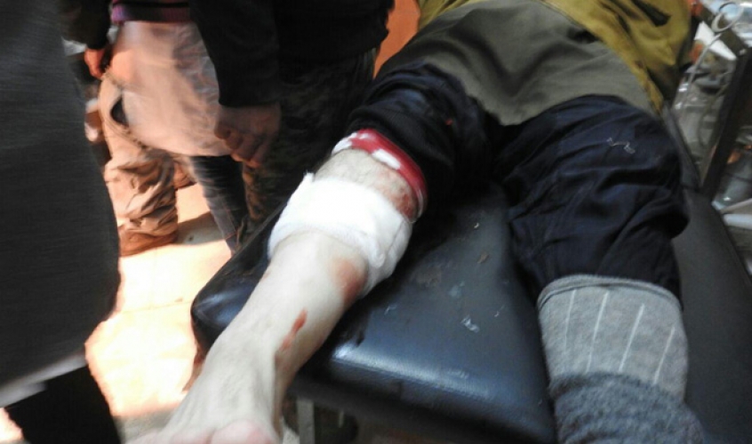 إصابة شاب وطفلة في بلدة الفوعة المحاصرة بريف إدلب الشمالي