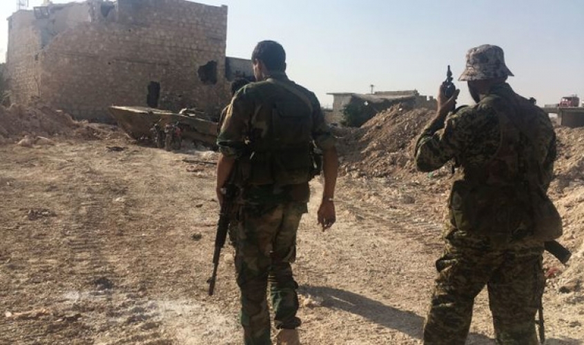اشتباكات بين الجيش السوري و إرهابيي 