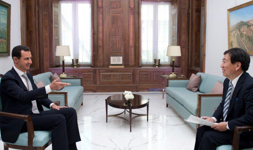 الرئيس الأسد يتحدث لقناة  TBS اليابانية .. في مقابلة هي الأولى مع الإعلام الياباني منذ بداية الحرب على سورية