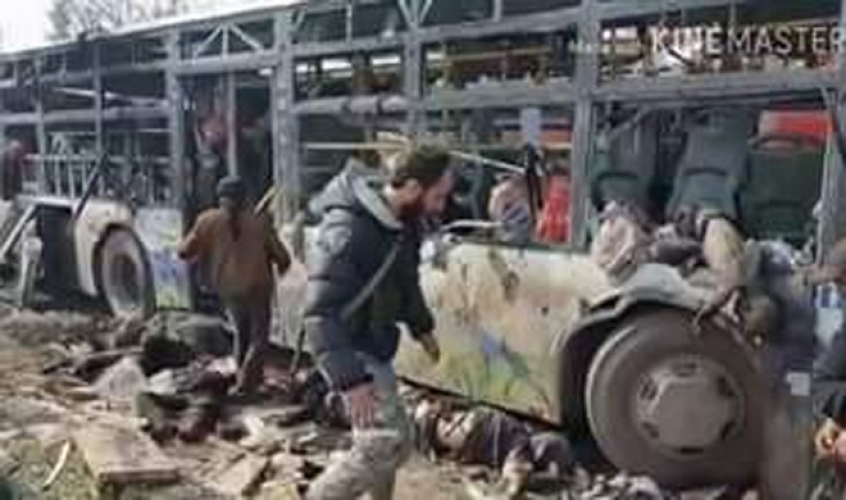 بالفيديو.. كلام احد قادة الميليشيات يثبت تورطهم في تفجير حافلات أهالي كفريا والفوعة