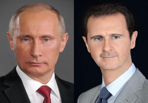 بوتين يؤكد للأسد استمرار موقف بلاده الداعم للتسوية السلمية للأزمة الداخلية عبر الحوار الوطني