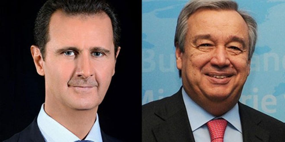 غوتيريس يؤكد في برقية للرئيس الأسد على الجهود المشتركة لضمان السلام والتنمية وحقوق الإنسان 