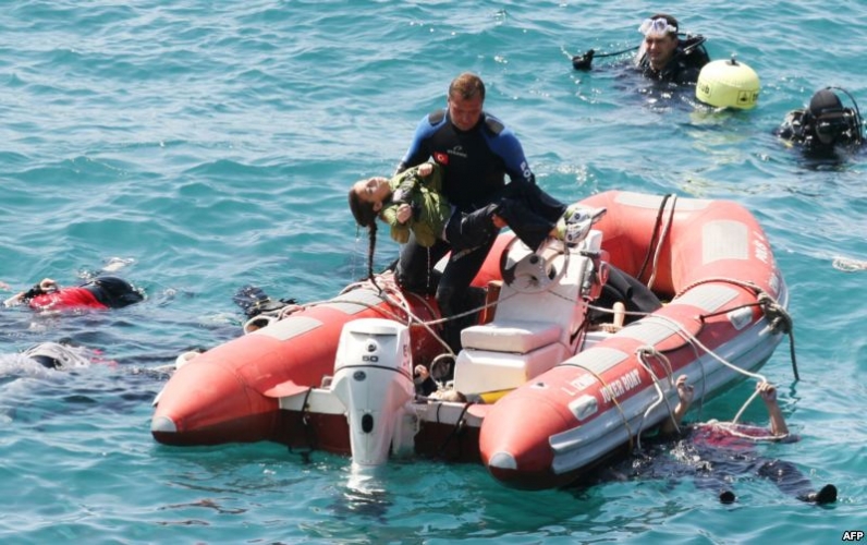 وفاة 16 شخصاً نتيجة غرق قارب يقل مهاجرين قرب اليونان ..!
