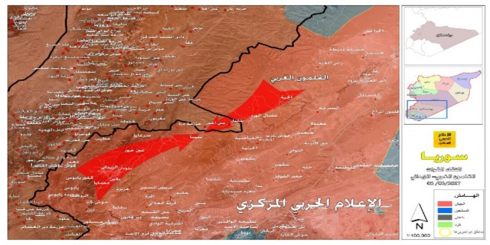 بالخرائط…وصل القلمون الغربي بمنطقة الزبداني  
