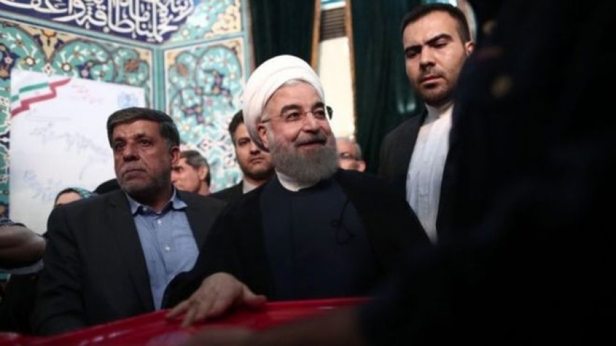 روحاني يتلقى التهاني من بوتين وموغريني وسولانا بفوزه لولاية رئاسية ثانية