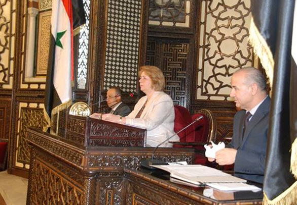 إعادة انتخاب الدكتورة هدية عباس رئيساً لمجلس الشعب 