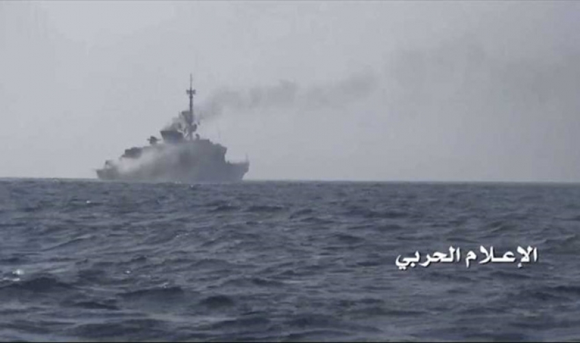 هجوم صاروخي يمني على سفينة إماراتية والعدوان السعودي يعترف! 