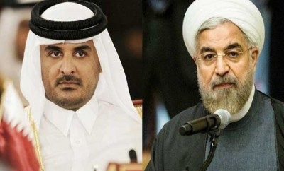 رسالة شفوية من الرئيس الايراني الى أمير قطر