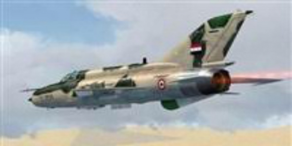 تدمير طائرة مسيرة محملة بالقنابل لداعش بدير الزور 