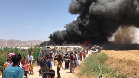 وفاة طفلة سورية بحريق في مخيم بسهل البقاع اللبناني