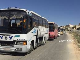 انطلاق 40 حافلة لمسلحي سرايا أهل الشام من عرسال باتجاه فليطة ومنها إلى الرحيبة بريف دمشق