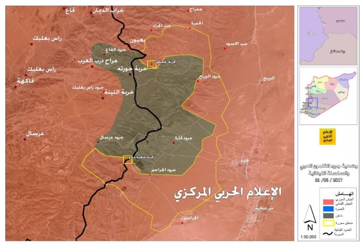 بالخريطة.. وضعية تظهر سيطرة الجيش السوري والمقاومة على 