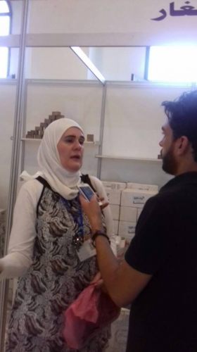 سيدات غرفة صناعة حلب المشاركات في معرض دمشق الدولي يشكين الإهمال الإعلامي و الترويجي ؟!  