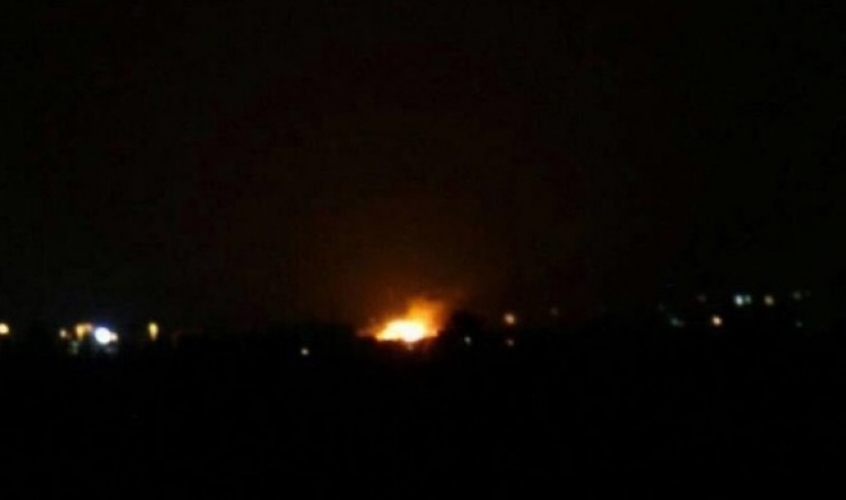 صاروخ معادي على محيط مطار دمشق الدولي والاضرار مادية