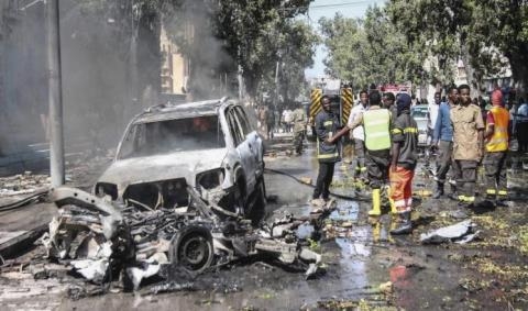 مقتل العشرات في انفجار وسط مقديشو