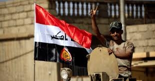 ​رفع العلم العراقي فوق معبر فيشخابور بين العراق وسورية