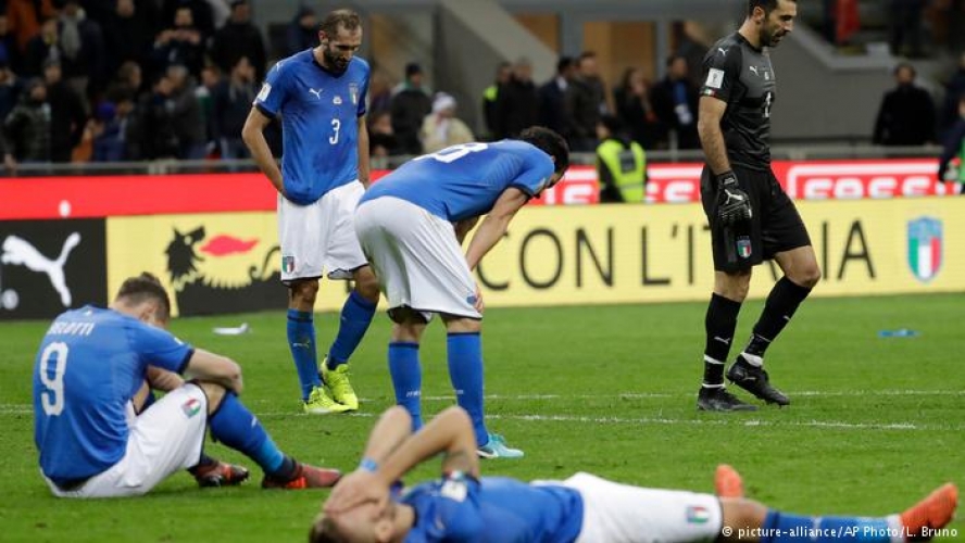 إيطاليا تغيب عن مونديال 2018 لأول مرة منذ 1958 