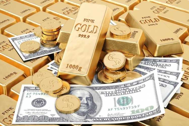 ارتفاع الذهب مع تراجع الدولار 