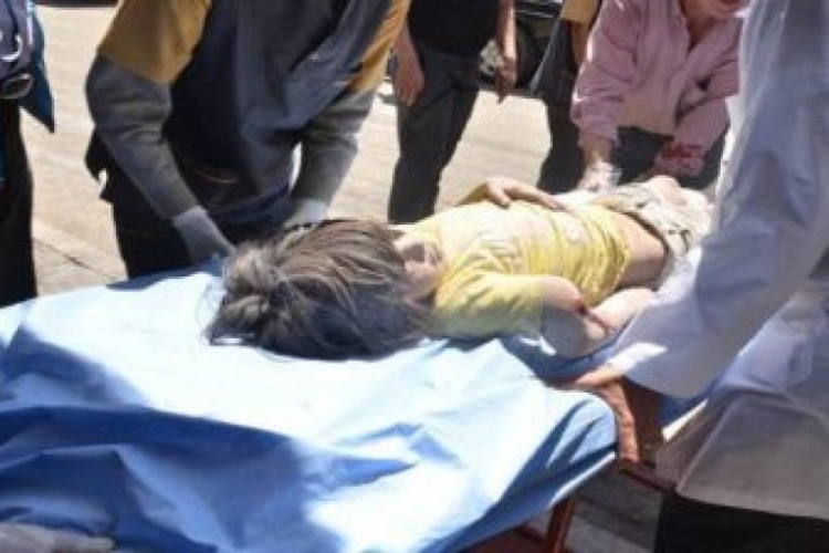 اصابة طفلين بقذائف الإرهابيين على مخيم الوافدين بريف دمشق
