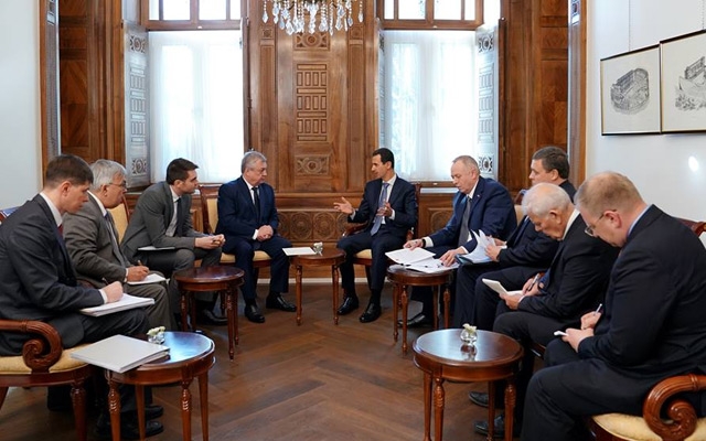 الرئيس الأسد يلتقي المبعوث الخاص للرئيس الروسي