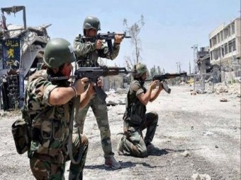 صد هجوم لارهابيين حاولوا الاعتداء على إحدى نقاط الجيش في ريف حمص الشمالي الشرقي