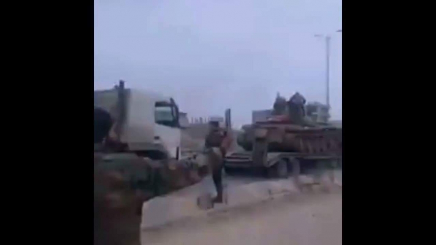 بالفيديو.. وصول دفعة جديدة من السلاح الثقيل في الجيش السوري الى محيط الغوطة الشرقية
