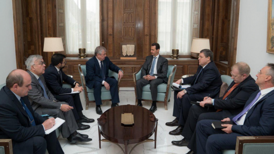 الرئيس الأسد يستقبل المبعوث الخاص للرئيس الروسي و الوفد المرافق له