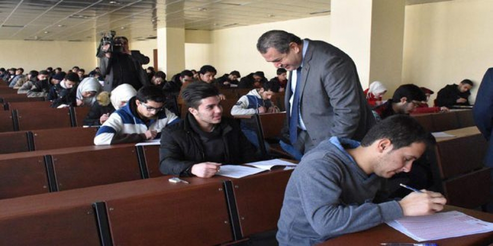 4500 طالب في امتحانات السنة التحضيرية للكليات الطبية بجامعة دمشق
