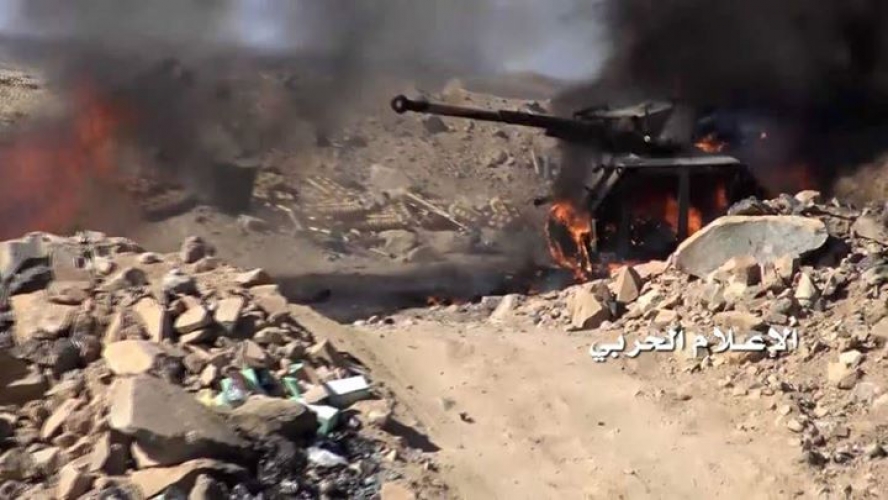 تدمير دبابة للجيش السعودي شمال صحراء ميدي واستهداف تجمعات جنوده في عسير ونجران