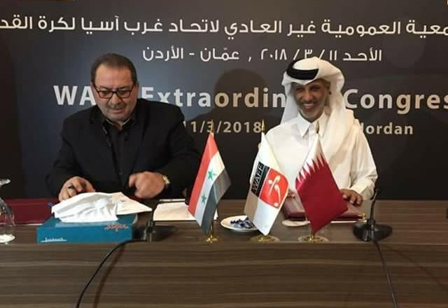 الشرق القطرية: اتفاقية تعاون بين قطر وسوريا في مجال كرة القدم