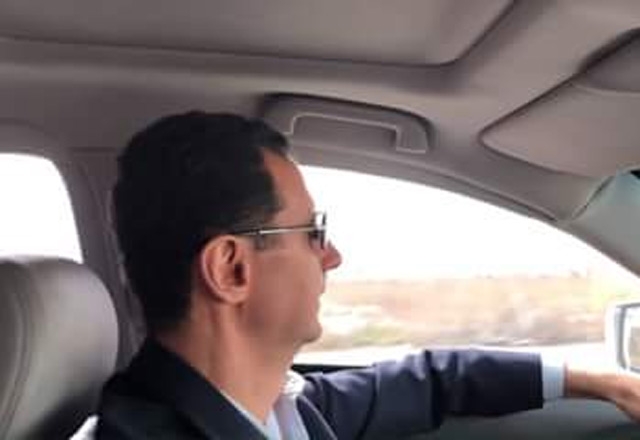 بالفيديو : الرئيس الأسد في الطريق إلى الغوطة الشرقية.. الجزء الرابع