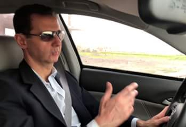 بالفيديو : الرئيس الأسد في الطريق إلى الغوطة الشرقية.. الجزء الخامس