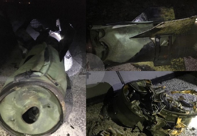  ناشطون أتراك ينشرون صورة بقايا صاروخ توشكا سقط في الاراضي التركية