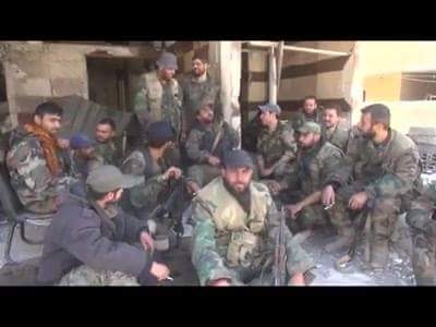 معنويات أبطال الجيش السوري قبل اقتحام عين ترما في الغوطة الشرقية
