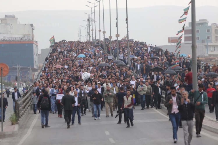 موجة إحتجاجات واسعه في كردستان العراق ضد حكومة البرزاني