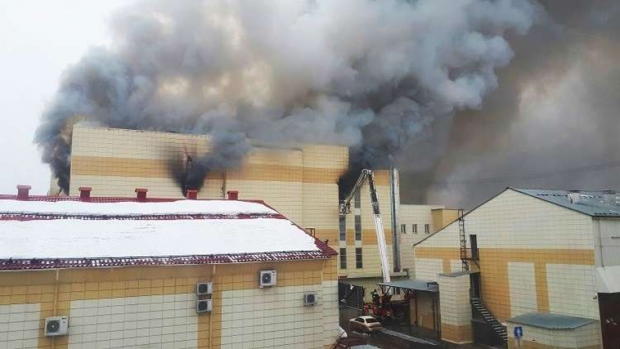 ارتفاع عدد ضحايا حريق المركز التجاري بـ كيميروفو الروسية الى 48 قتيلاً