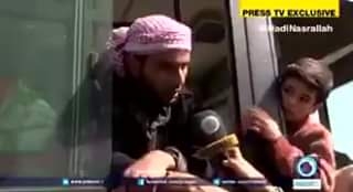 بالفيديو: ماذا قال احد المسلحين قبل الذهاب الى ادلب؟