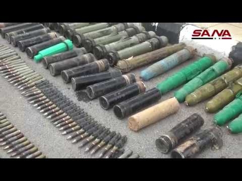 فيديو.. من الأسلحة التي سلمها الإرهابيون في بلدات يلدا وببيلا وبيت سحم قبيل إخراجهم إلى شمال سورية