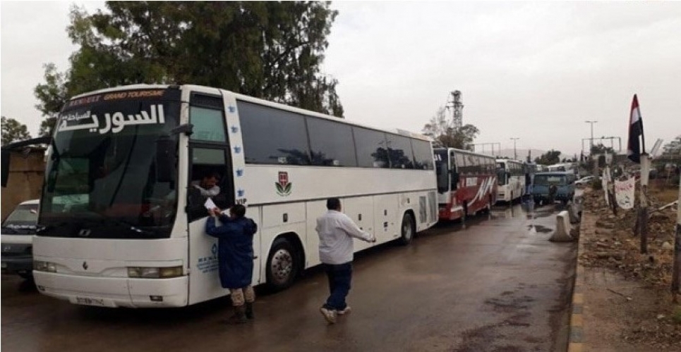 تجهيز 32 حافلة لإخراج دفعة جديدة من ارهابيي ريفي حمص وحماة وعائلاتهم  