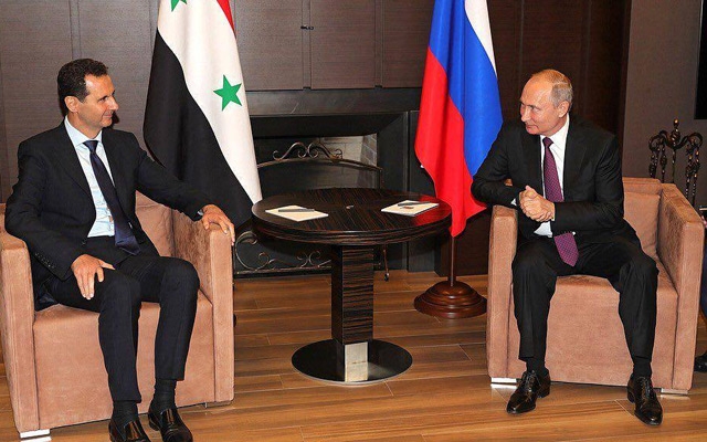 بالفيديو .. تصريح الرئيسين الأسد و بوتين في بداية لقاء القمة في سوتشي