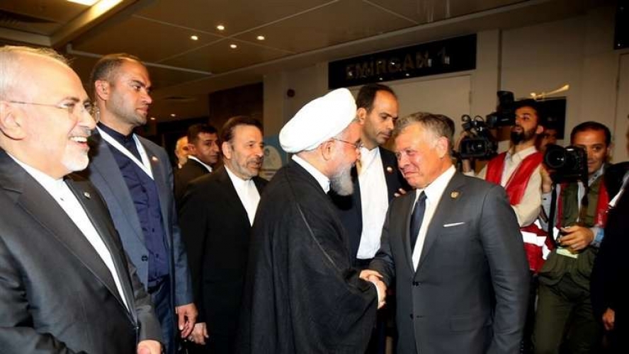 لقاء يجمع الرئيس روحاني والعاهل الاردني لأول منذ 15 عاما