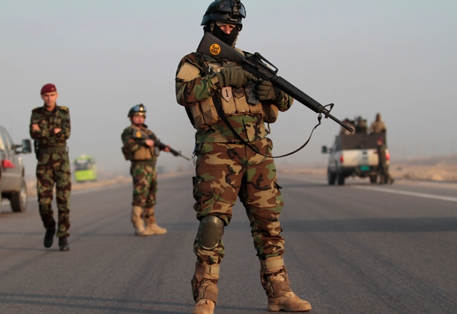 اصابة عدد من قوات الامن العراقية بتفجيرين ارهابيين غرب كركوك