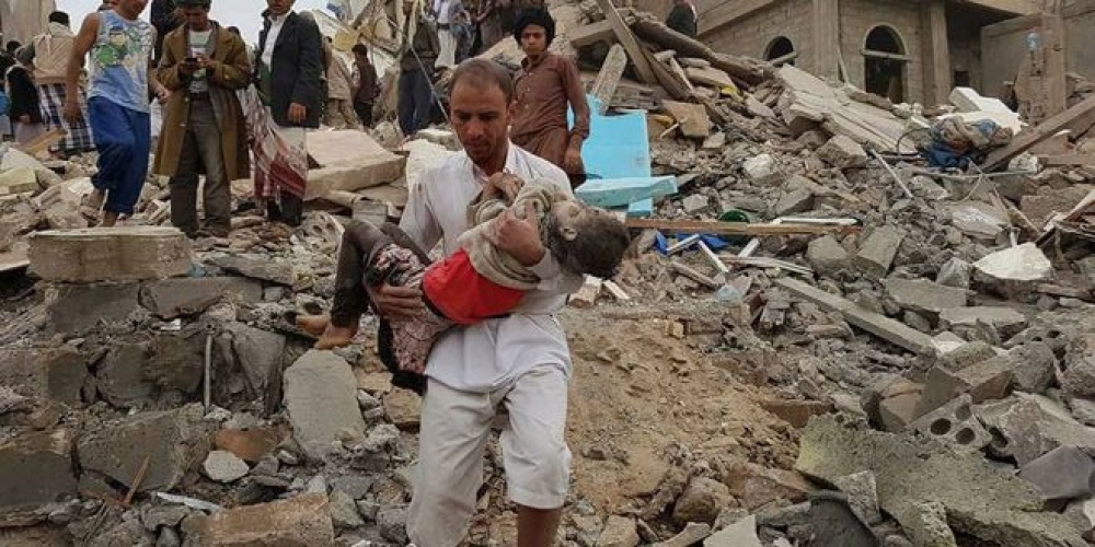 24 مدنياً ضحايا مجزرة جديدة لطيران العدوان السعودي في مدينة عمران اليمنية 
