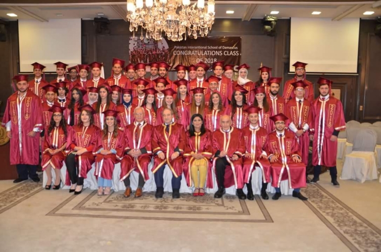 المدرسة الباكستانية تحتفل بتخريج دفعة جديدة من طلبتها لعام 2018 بدمشق